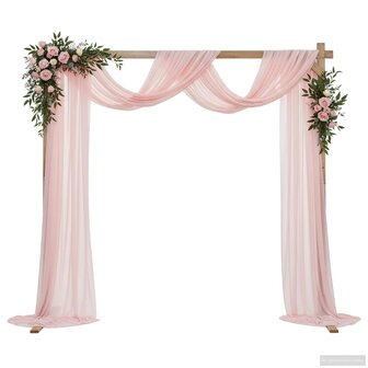 Trouwrand Licht Bruin 225 x 95 x 226 cm Massief Vurenhout 3