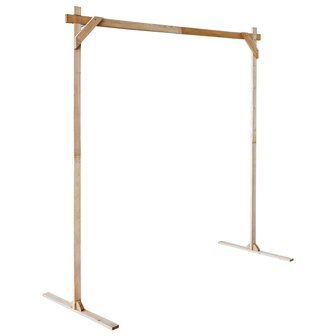 Trouwrand Licht Bruin 225 x 95 x 226 cm Massief Vurenhout 5