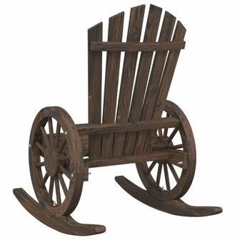 Schommelstoelen 2 st Adirondack massief vurenhout 7