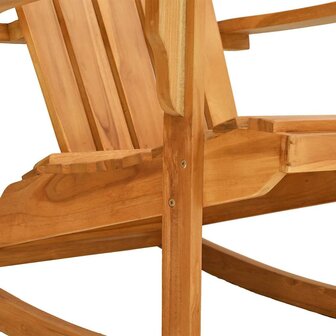 Schommelstoel Adirondack massief teakhout 8