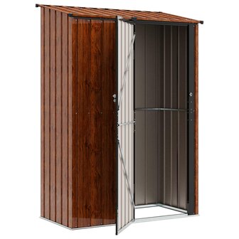 Tuinhuisjes Bruin 140,5 x 74 x 200 cm Metaal 5