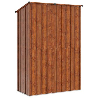 Tuinhuisjes Bruin 140,5 x 74 x 200 cm Metaal 8