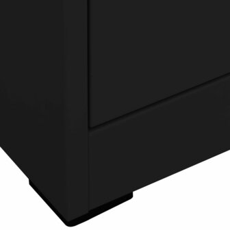 Archiefkast 46x62x72,5 cm staal zwart 5