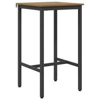 Bartafel 52 x 52 x 110 cm Bewerkt hout Artisanaal eiken 2