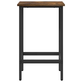 Barkruk Gerookt eiken 40 x 32 x 64 cm Bewerkt hout 3