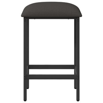 Barkruk Donkergrijs 40 x 32 x 64 cm Bewerkt hout 3
