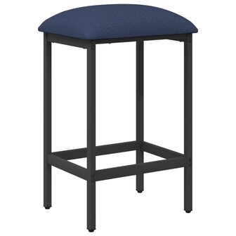 Barkruk Blauw 40 x 32 x 64 cm Bewerkt hout 2