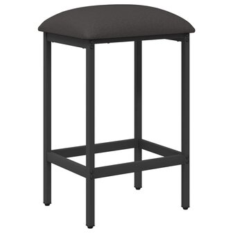 Barkruk Donkergrijs 40 x 32 x 74 cm Bewerkt hout 2
