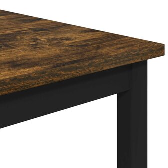 Barkruk Gerookt eiken 40 x 32 x 64 cm Bewerkt hout 4