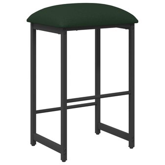 Barkruk Donkergroen 40 x 32 x 64 cm Bewerkt hout 2