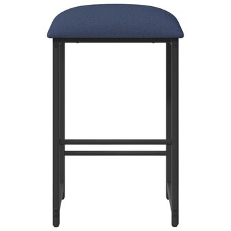 Barkruk Blauw 40 x 32 x 74 cm Bewerkt hout 3