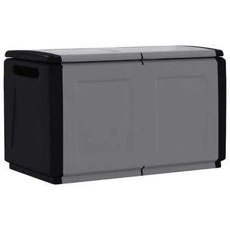 Tuinbox 230 L 96x53x57 cm donkergrijs en zwart 8