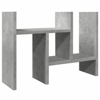 Bureau organiser 34,5x15,5x35,5 cm bewerkt hout betongrijs 2