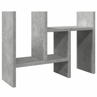 Bureau organiser 34,5x15,5x35,5 cm bewerkt hout betongrijs 6