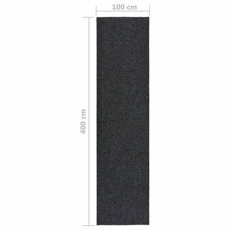 Droogloopmat 100x400 cm antracietkleurig 6