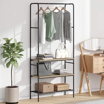 Kledingrek Sonoma Eiken 77 x 30 x 171 cm Bewerkt hout 1