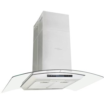 Eilandafzuigkap LCD-scherm sensor 756 m&amp;sup3;/u LED 90 cm 2