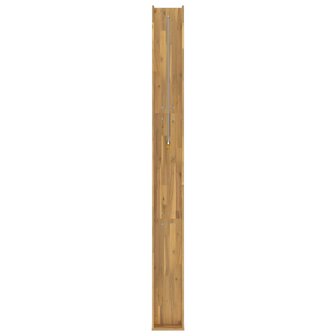 Buitendouche 226 cm Massief acaciahout en roestvrij staal Wit 4