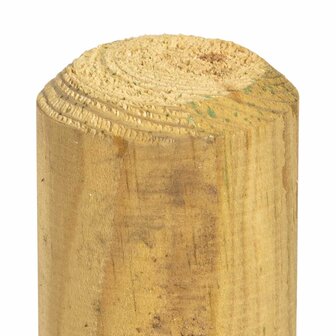 Schuttingpalen 6 st Groen 150 cm Massief grenenhout 3