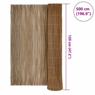 Wilgen Schutting 120 x 500 cm Wilg Naturel 6