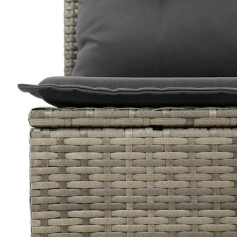 Bankstel 4 st Grijs poly rattan 7