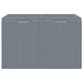 Tuinbox 180 L PP rattan grijs 3
