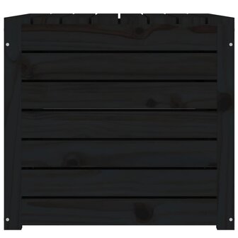 Tuinbox 101x50,5x46,5 cm massief grenenhout zwart 6