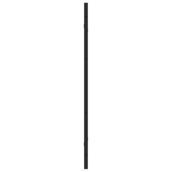 Opvouwbare Douchewand Zwart 130 x 138 cm ESG-glas en aluminium 6