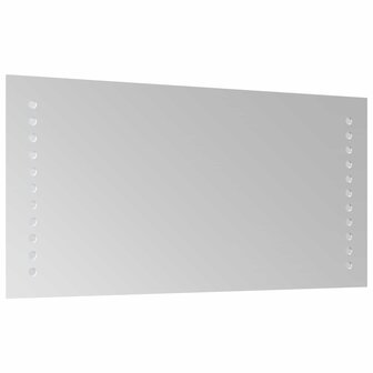 LED Badkamerspiegel Doorzichtig 40 x 20 cm gehard glas 4