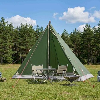 Backpacking Tent 2-persoons Groen 185T Polyester met PU Coating 1
