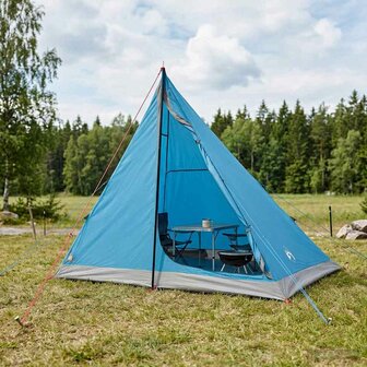 Backpacking Tent 2-persoons Blauw 185T Polyester met PU Coating 1
