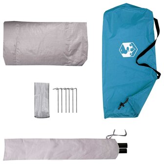 Backpacking Tent 2-persoons Blauw 185T Polyester met PU Coating 9
