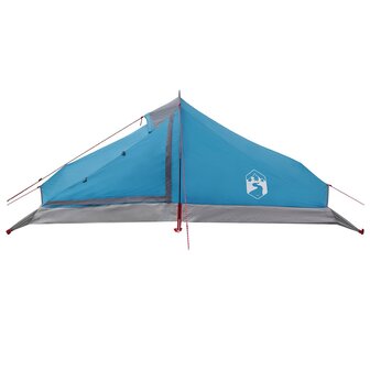 Backpacking Tent 4-persoons Blauw 185T Polyester met PU Coating 5