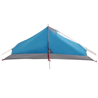 Backpacking Tent 4-persoons Blauw 185T Polyester met PU Coating 7