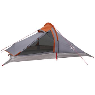 Backpacking Tent 4-persoons Grijs en Oranje 2