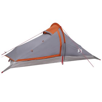 Backpacking Tent 4-persoons Grijs en Oranje 3