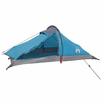 Backpacking Tent 2-persoons Blauw 185T Polyester met PU Coating 2