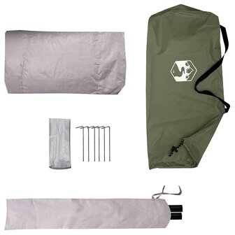 Backpacking Tent 2-persoons Olijfgroen 9