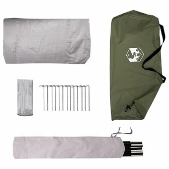 Backpacking Tent 4-persoons Olijfgroen 9