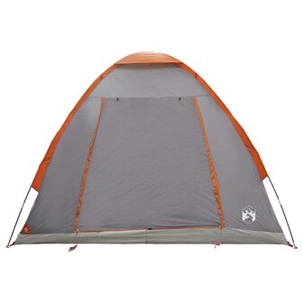 Kamperen tent 2-persoons Grijs en Oranje Polyester en staal 5