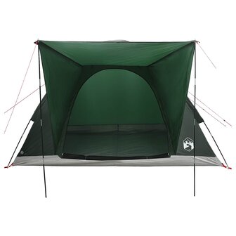 Kamperen tent 4-persoons Legergroen Polyester en staal 4