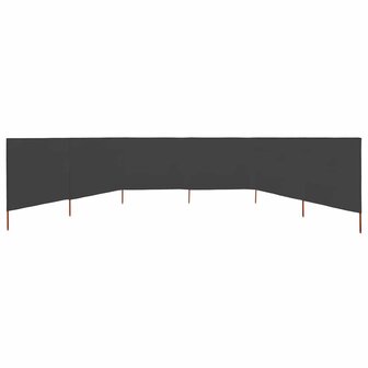 Windscherm 6-panelen 800x160 cm stof antraciet 3