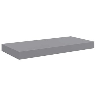 Wandschap zwevend 50x23,5x3,8 cm MDF grijs 2