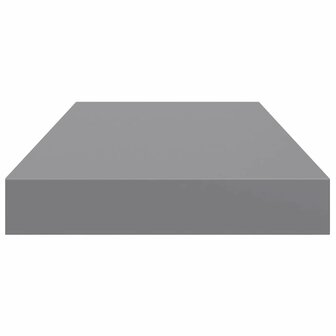 Wandschap zwevend 50x23,5x3,8 cm MDF grijs 7