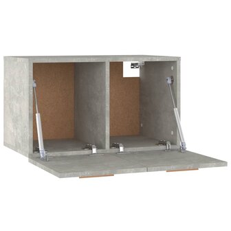 Wandkast 60x36,5x35 cm bewerkt hout betongrijs 7