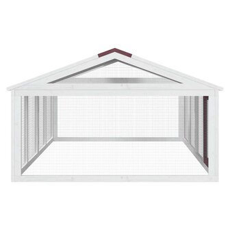Dierenren 200x112,5x74 cm massief grenenhout mokkakleurig 5