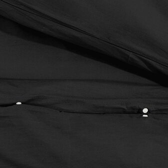 Dekbedovertrekset lichtgewicht 220x240 cm microvezel zwart 8