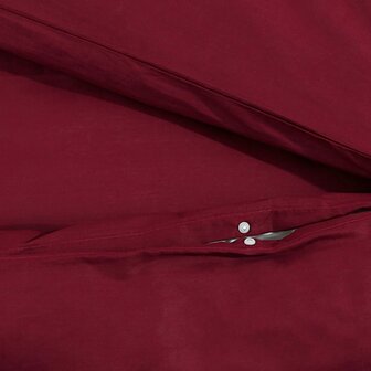 Dekbedovertrekset lichtgewicht 135x200 cm microvezel bordeaux 8