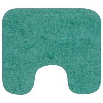 Badmattenset stof turquoise 3-delig 3