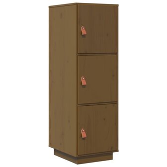 Hoge kast 34x40x108,5 cm massief grenenhout honingbruin 2